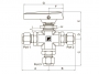 SUPERLOK SBVF36023-F4N-SS низкотемпературный 3-ходовый шаровой кран высокого давления